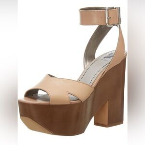 Circus By Sam Edelman Y2K Platform Sandals Chunky Heel Ankle Strap Womens Sz 9.5